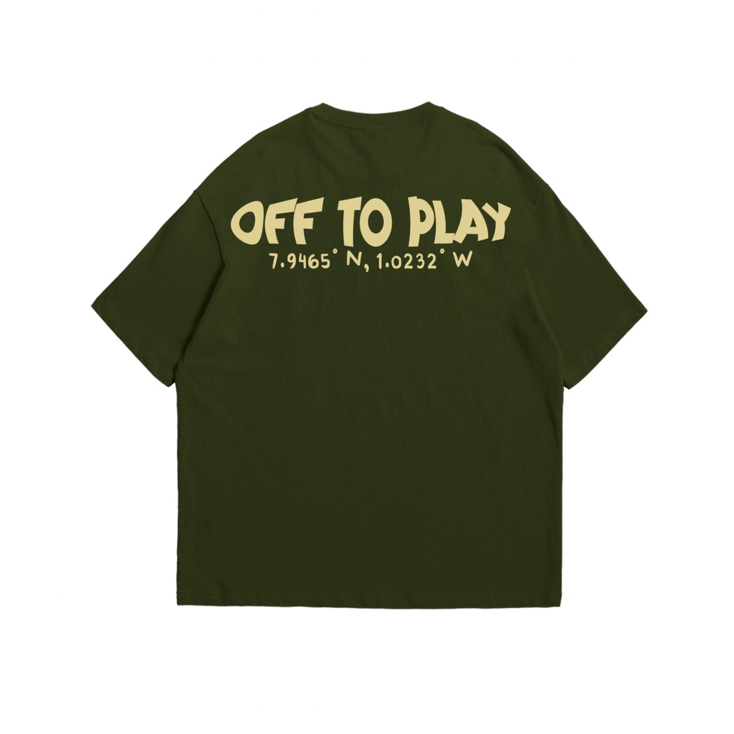 FOREST GREEN ENJOYMENT PEOPLE X OFF TO PLAY (BV) -  HEAVY TSHIRT