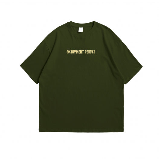 FOREST GREEN ENJOYMENT PEOPLE X OFF TO PLAY (BV) -  HEAVY TSHIRT