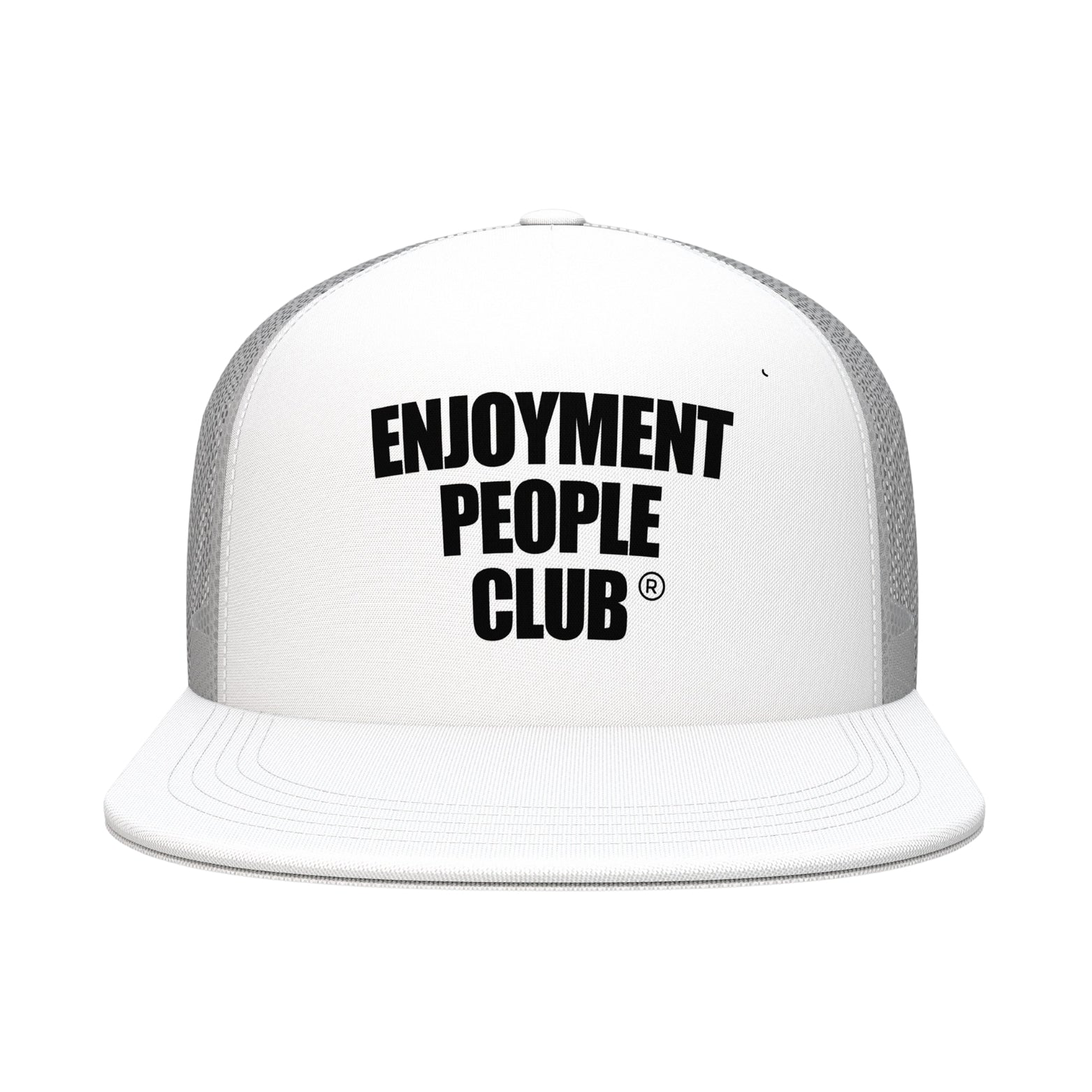 WHITE EPC BLOCK LOGO TRUCKER HAT