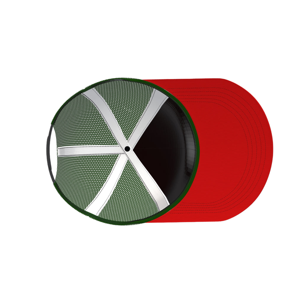 RED GOLD GREEN Trucker hat