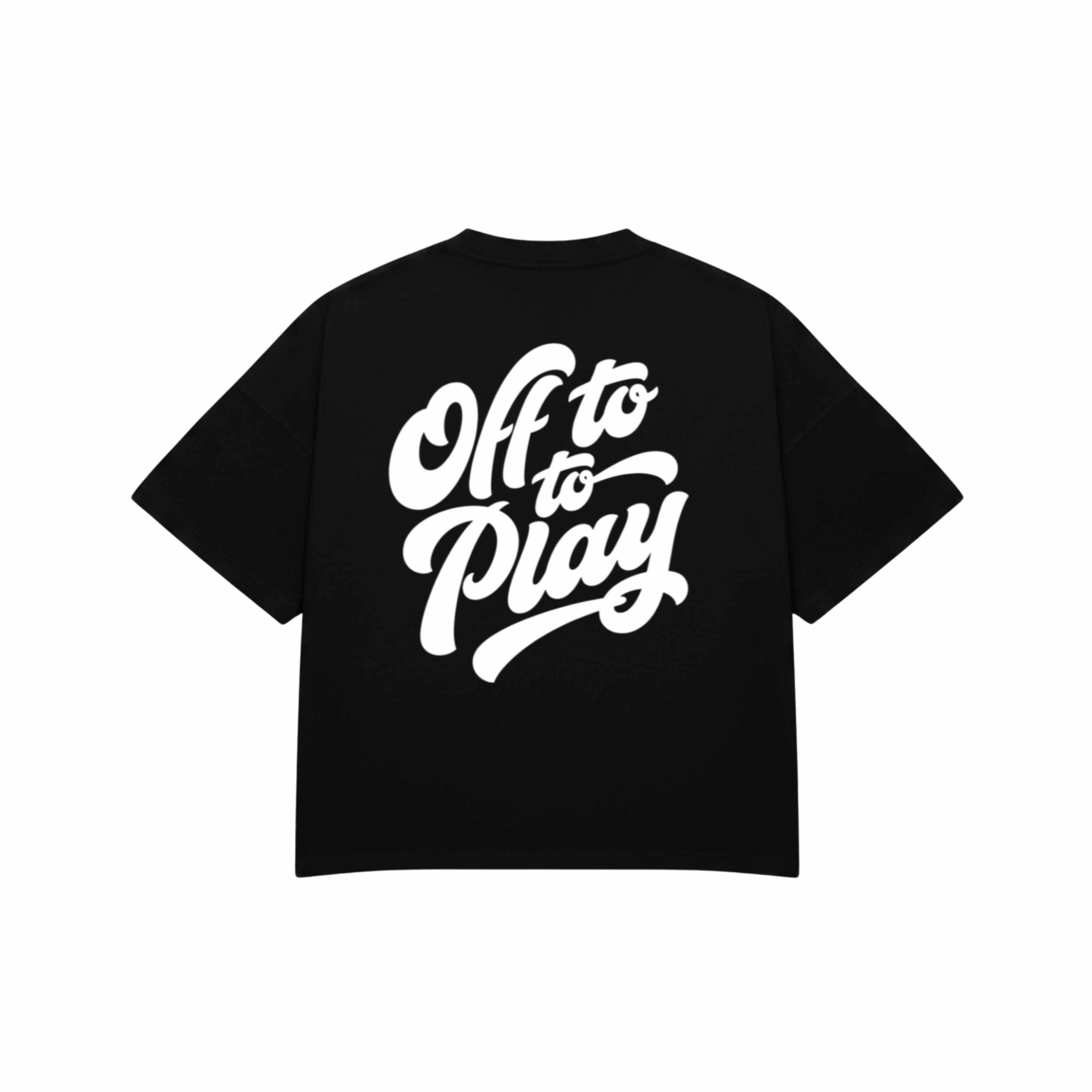 Black OFF TO PLAY TSHIRT