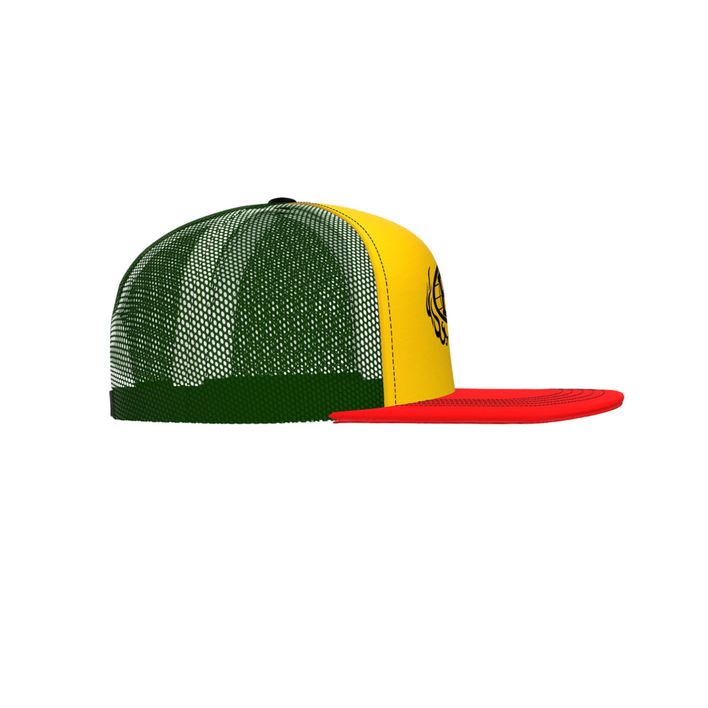 RED GOLD GREEN Trucker hat